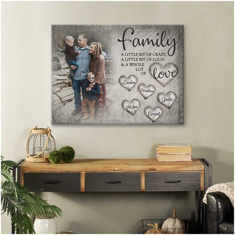 custom canvas prints personalized photo gifts customize names family wall art decor ohcanvas