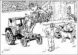 Coloring Pages Farm Farming Simulator Animated Template Sketch sketch template