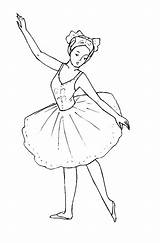 Ballerine Danse sketch template