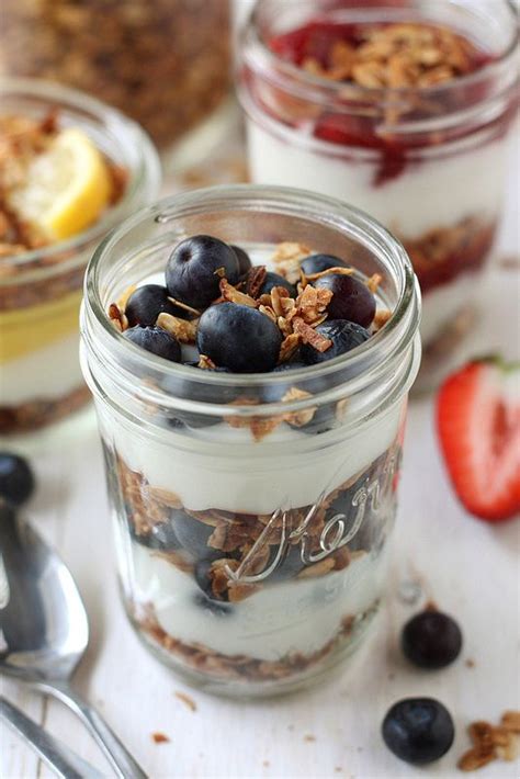 easy yogurt and granola breakfast parfaits three ways completely