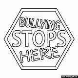 Bullying Coloring Pages Anti Sign Stop Activities Kids Worksheets School Drawing Color Stops Posters Bully Thecolor Sheets Printable Colouring Way sketch template