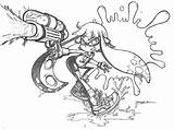 Splatoon Coloring Pages Getcolorings Pa sketch template