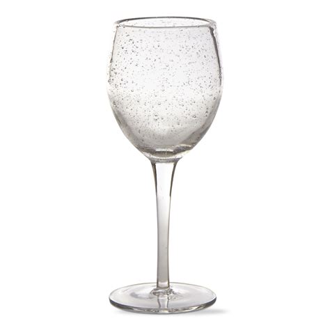 Bubble Glass Clear Wine Tall Cottonwood Kitchen Home