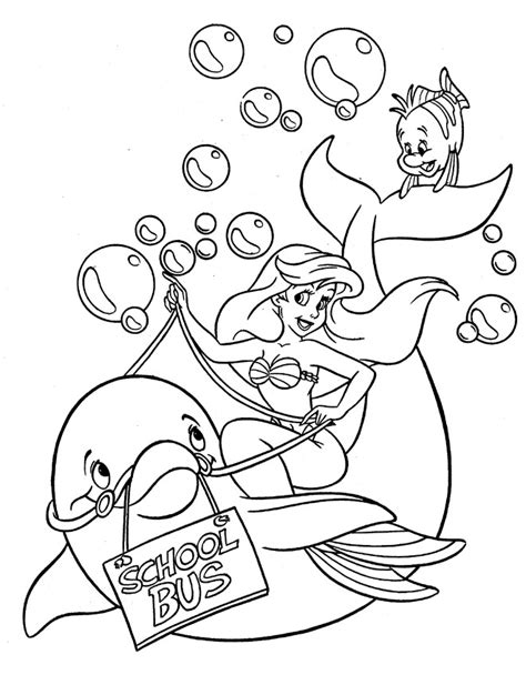 ariel coloring pages coloring pages  print