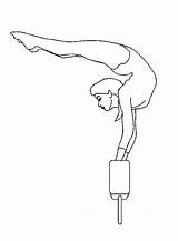 Gymnastics Gymnastik Gymnastic Beam Handstand Sport Ausmalen Colornimbus sketch template