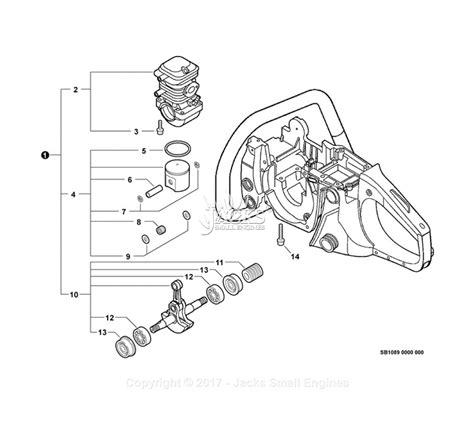 echo chainsaw cs  parts diagram tracer wire