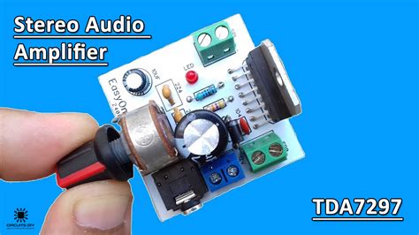 stereo audio amplifier circuit  tda amplifier ic