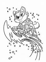 Paw Patrol Everest Mighty Pups Kids Coloring Fun sketch template