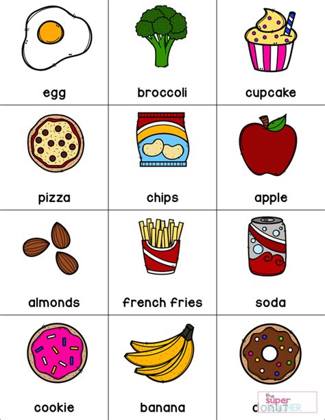 healthy foods worksheet    super teacher