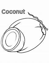Coconut Coloring Pages Printable Colouring Color Onlinecoloringpages Fruit Sheet Choose Board Preschool sketch template