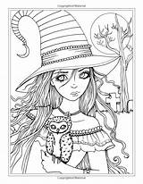 Adult Witches Vampire Gothic Vampires Detailed Coloriage sketch template