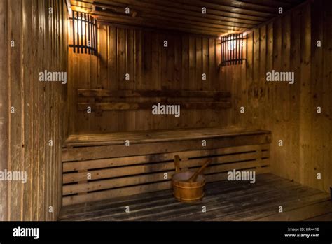 sauna room  spa treatment stock photo alamy