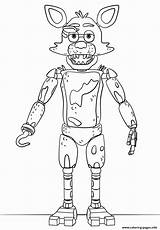 Fnaf Coloring Toy Pages Bonnie Foxy Freddy Five Nights Supercoloring Dibujos Para Colorear Printable Color Print Dibujo Getdrawings Lovely Desde sketch template