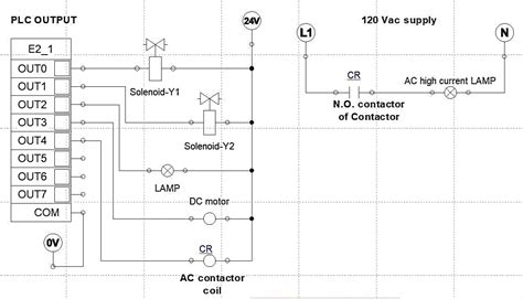 solved  sketch  wiring  plc outputs   listed    hero