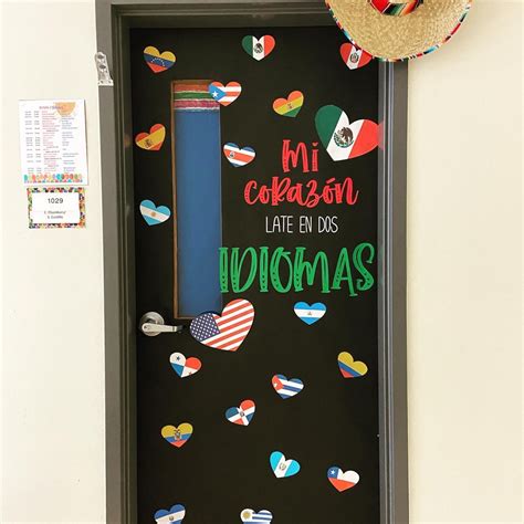 spanish classroom door spanish bulletin boards dual language