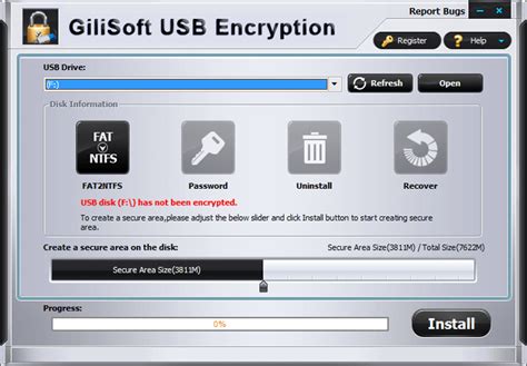 usb encryption software  lock  flash drive  techwiser