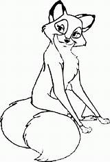 Hound Ausmalbilder Foxes Disney Capper Tulamama Vixey Coloringhome Insertion sketch template
