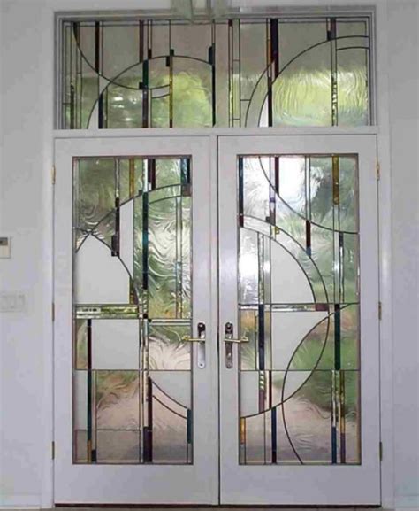 Decorative Leaded Glass Door Inserts Choosing Tips Home Doors Design