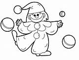 Coloring Juggling Pages Getcolorings Clown Toys sketch template