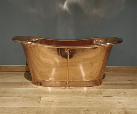 william holland copper bath polished copper exterior  copper