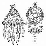 Talisman Drawing Coloring Boho Dreamcatcher Native American Indian Drawings Chic Feathers 1024px 38kb 1024 Getdrawings sketch template