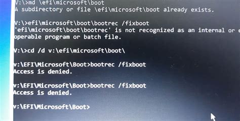 error code 0xc000000e and bootrec fixboot access is microsoft community