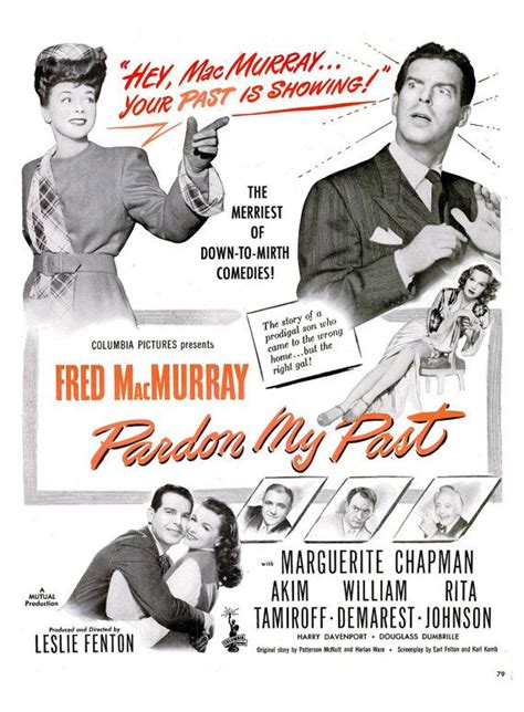1945 Pardon My Past Old Hollywood Movie Poster Ad Fred Etsy Old