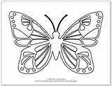 Butterfly Coloring Pages Printable Butterflies Little Project sketch template