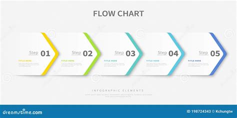 process flow chart infographic stock vector illustration  diagram