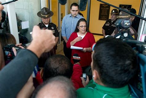 Kentucky Clerk Kim Davis Who Once Denied Gay Marriages