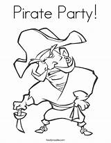 Pirate Party Coloring Built California Usa Noodle sketch template