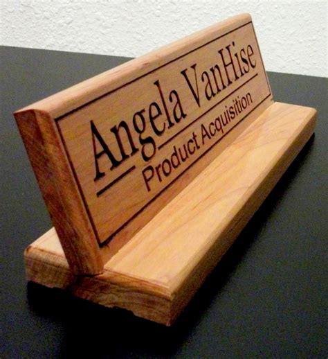 Professional Office Desk Name Plate Custom By Columbiariversigns