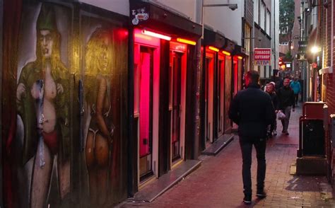 Amsterdam Red Light District Map Windows Bars Sex