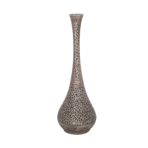 craftcoup brass decorative long flower vase  craftcoup