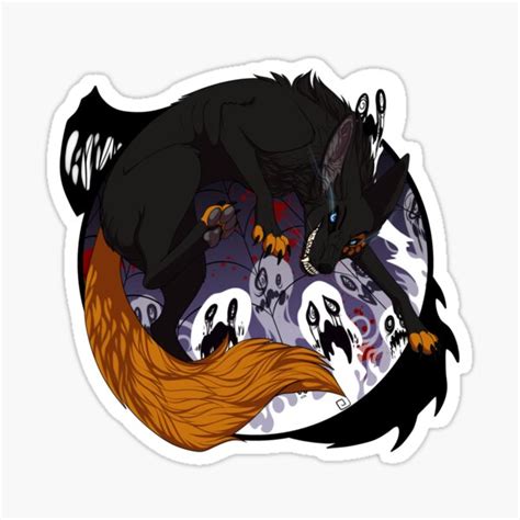 spooky fox sticker  sale  chicoryfox redbubble