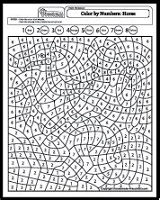 color  number coloring pages color  number printable color
