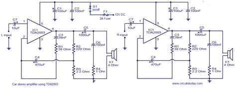 car audio amplifier circuit schematic diagram  circuit