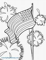 July Coloring Pages 4th Disney Fourth Getdrawings sketch template