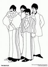 Beatles Submarine Lennon Designlooter Coloringhome sketch template