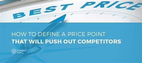 define  price point   push  competitors