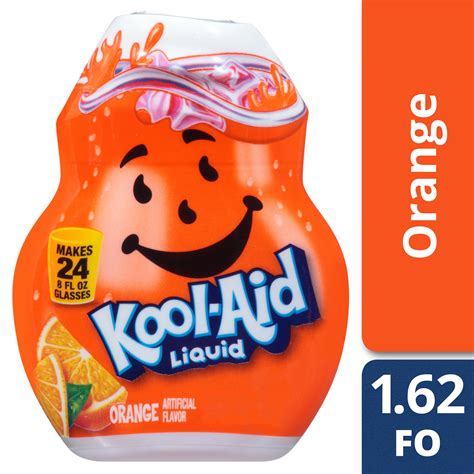 kool aid orange liquid drink mix caffeine   fl oz bottle walmartcom walmartcom