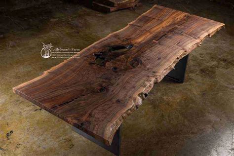 rustic dining table  edge dining table