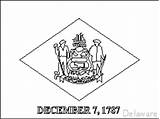 Flags States Book Delaware Colouring America Small United Fotw Crwflags sketch template
