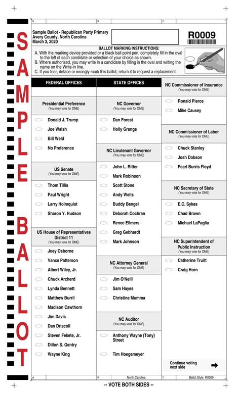 sample ballot avery republicanpartpdf averyjournalcom
