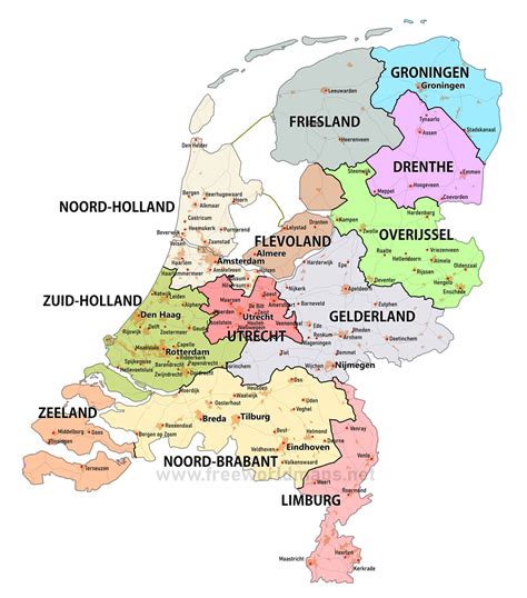 kaarten van nederland