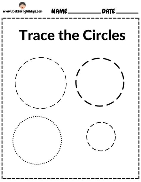 circle worksheet preschool  printable tracing circles august