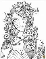 Fleurs Coloriage Adultes Mandala Mandalas sketch template