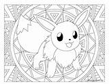 Mandala Eevee Mandalas Evolutions Pikachu Ausmalbilder Imprimir Davemelillo Cokitos Nyomtatható Színezk Malen Erwachsene sketch template