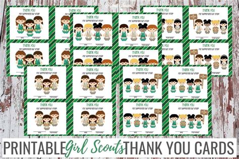 printable girl scout   cards mama cheaps