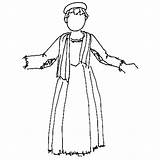 Peasant Pages Coloring Peasants Drawing Girl Clipart Template Ages Middle Colouring Library Cliparts sketch template